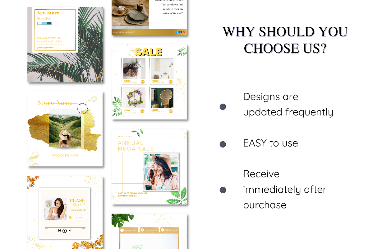 Instagram Templates Neutral, a Social Media Template by Meoww_Design (Photo 4 of 6)