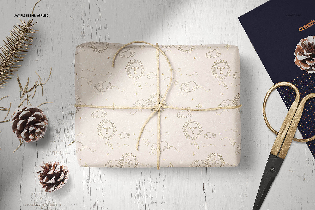 Gifts Wrapping Tissue Paper Mockup, a Packaging Mockup by creatsy5 (Photo 8 of 24)