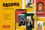 Creoma Instagram Template, a Social Media Template by Creatchees.std (Thumbnail 1 of 5)
