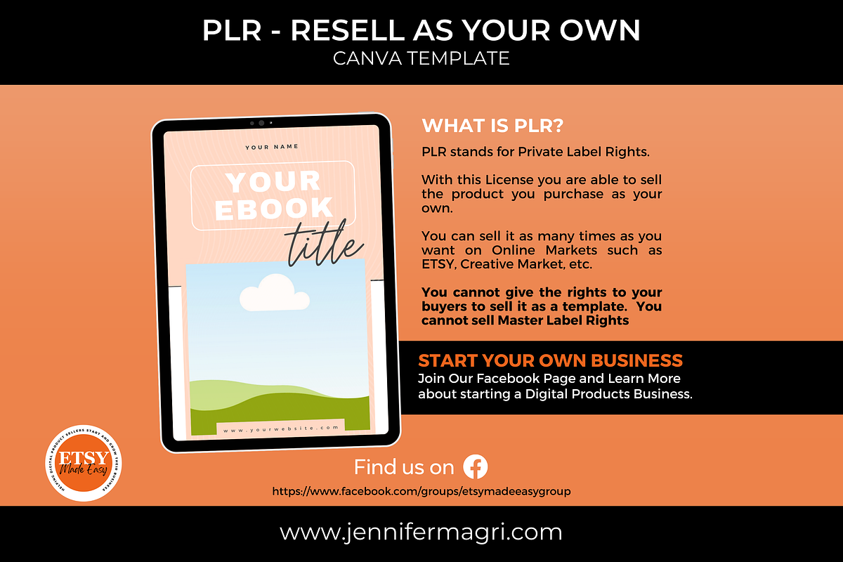 PLR Ebook Canva Template, a Templates & Theme by Jennifer Magri Templates (Photo 3 of 9)