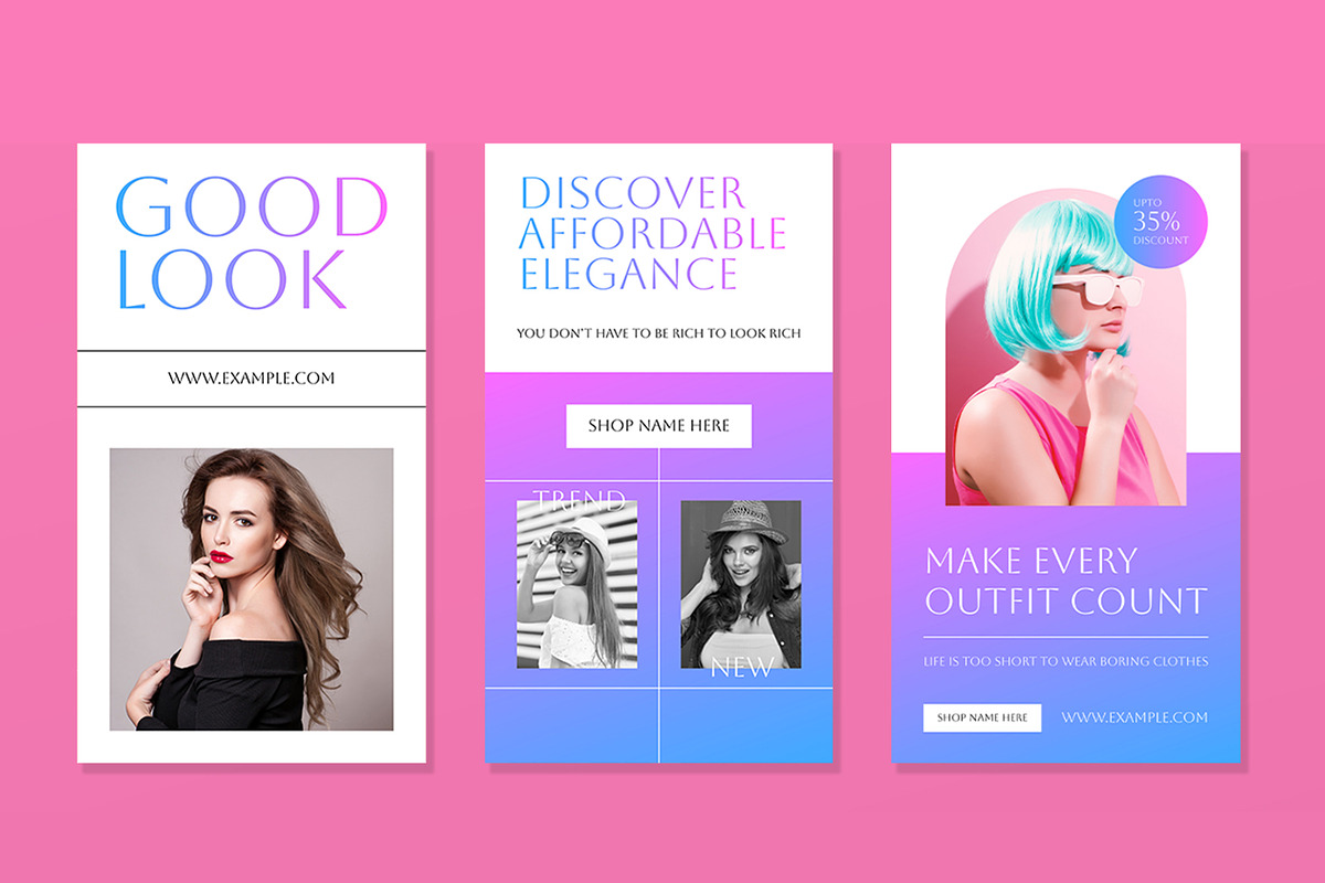 Fashion Sale Social Media Story, a Social Media Template by CreativeShaper (Photo 3 of 4)