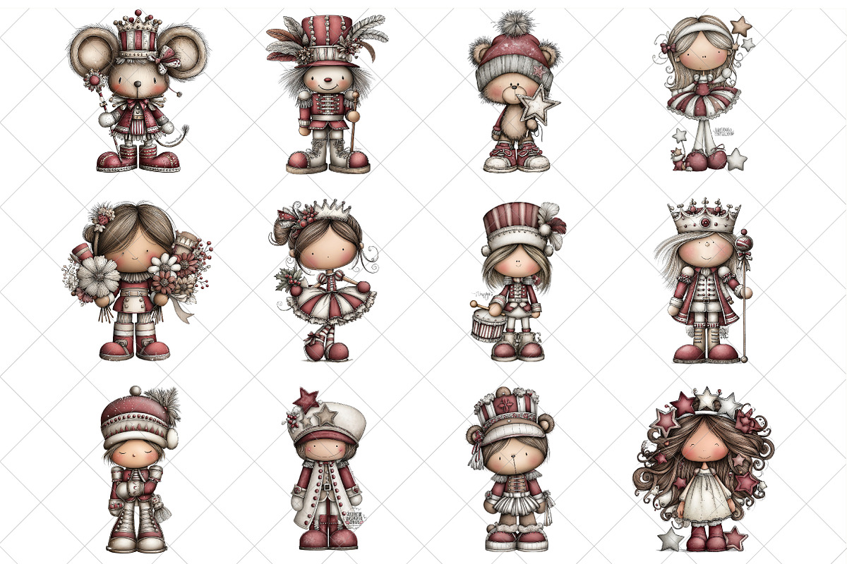 Whimsical Christmas Nutcracker PNG, an Illustration by SinaCreation (Photo 2 of 7)
