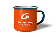 Enamel Mug Mockup, a Cups & Container Mockup by GraphicsPixel (Thumbnail 3 of 3)