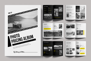 Photo Pricing Album Layout, a Magazine Template by ContestDesign