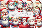 Quirky Santa Claus Christmas Clipart, an Illustration by Designworld (Thumbnail 1 of 5)
