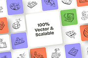 Board Game Doodle, an Outline Icon by Vectors Market (Thumbnail 5 of 8)