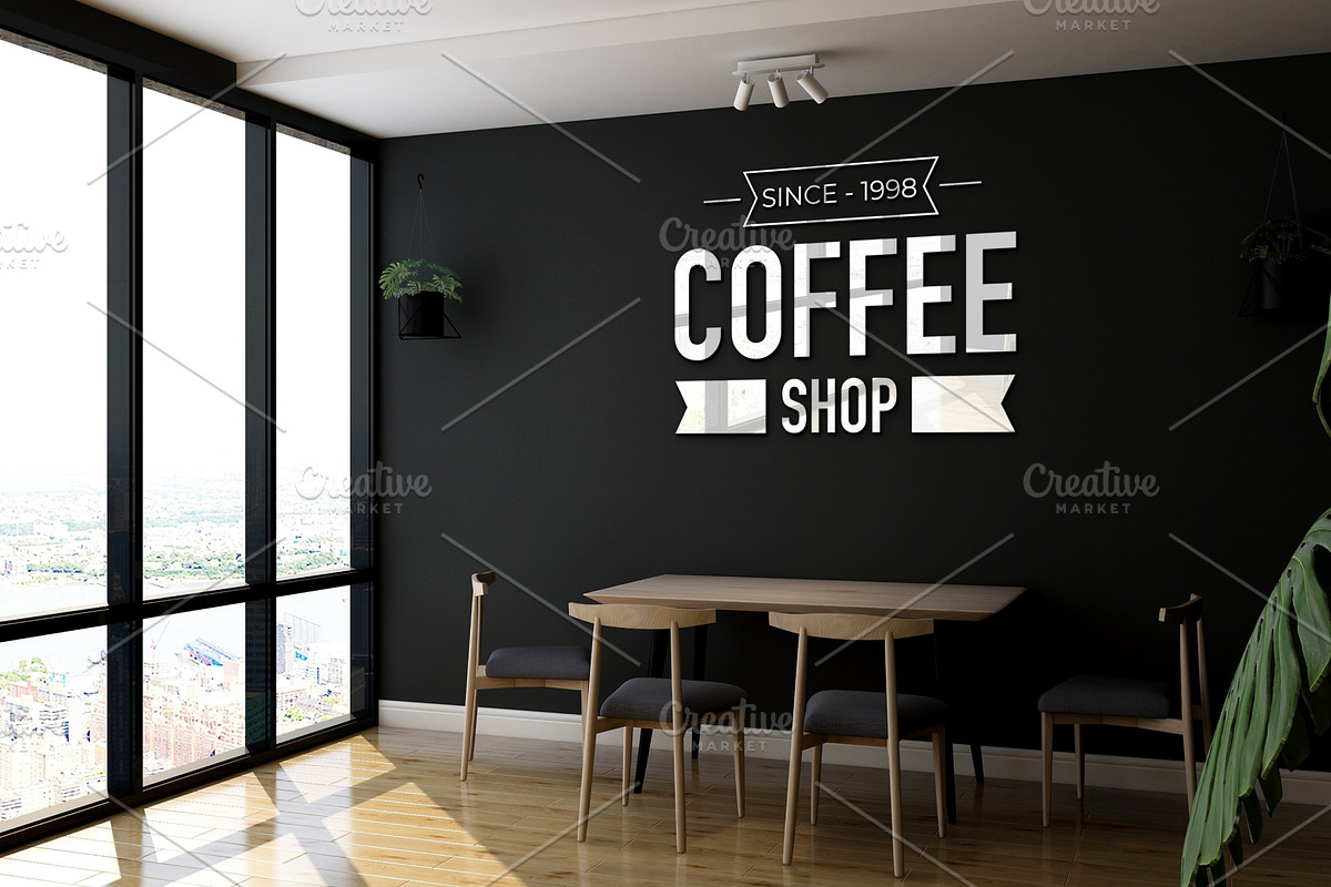 Cafe or Restaurant Wall Mockup, a Product Mockup by Ayy (Photo 14 of 15)