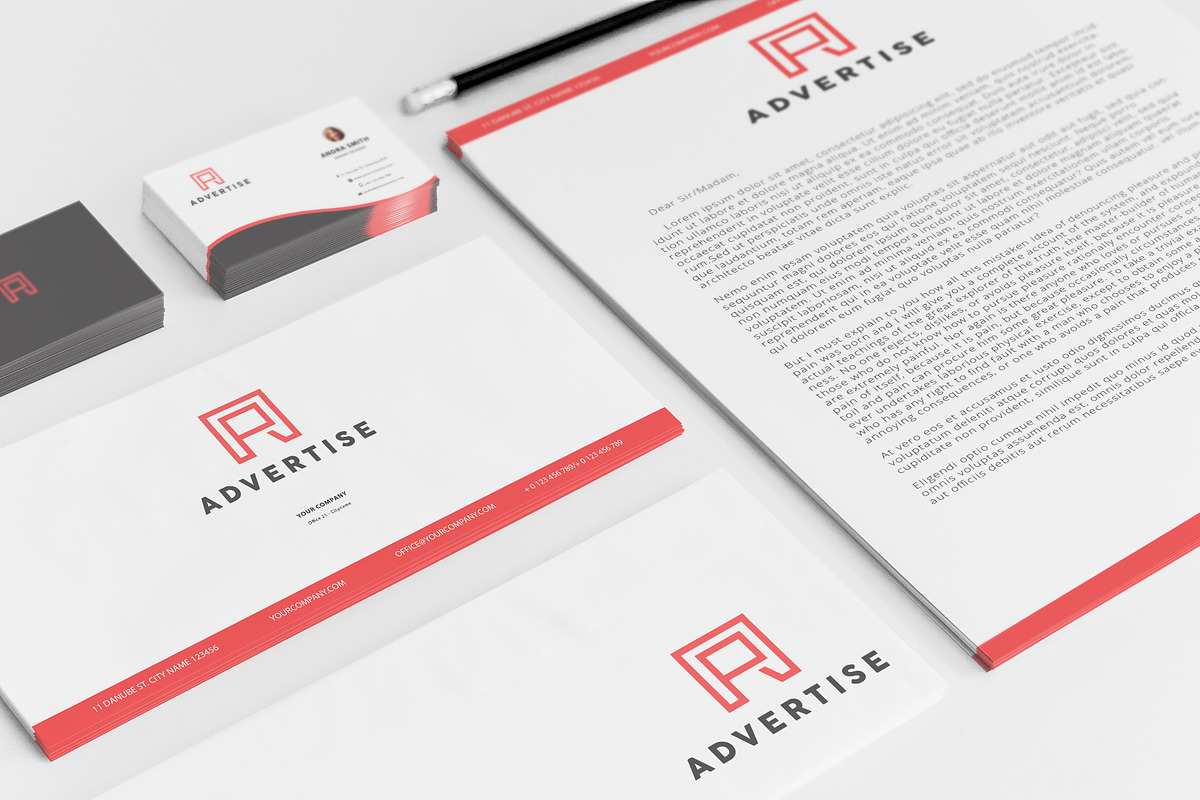 Advertise Brand Identity, an Advertising Mockup by Laurentiu Cotet