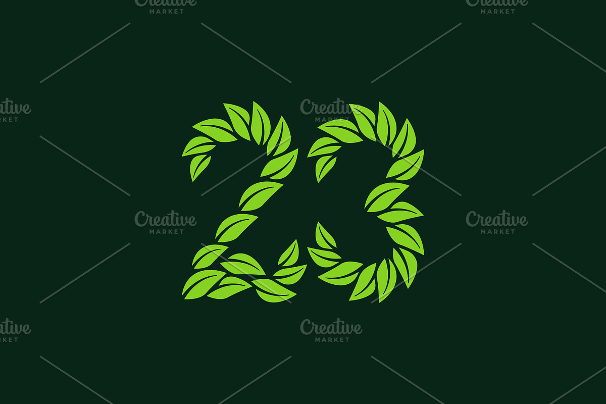 Number 23 Leaf Logo, a Branding & Logo Template by ganuDESIGN (Photo 1 of 3)