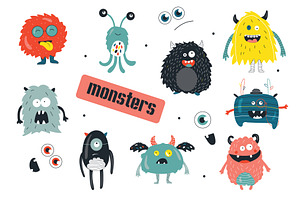 Monsters pattern