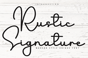 Rustic Signature, a Handwritten Font by FreshTypeINK (Thumbnail 1 of 8)