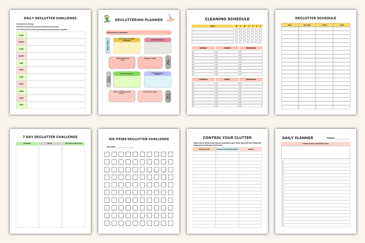 2026–2027 Decluttering & Organizer, a Stationery Template by Designmela01 (Photo 2 of 10)