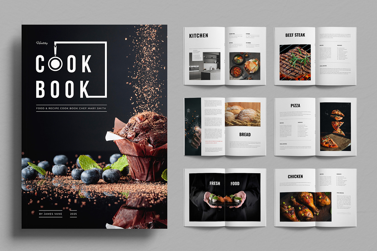 Cook Book Layout, a Magazine Template by ContestDesign (Photo 1 of 3)