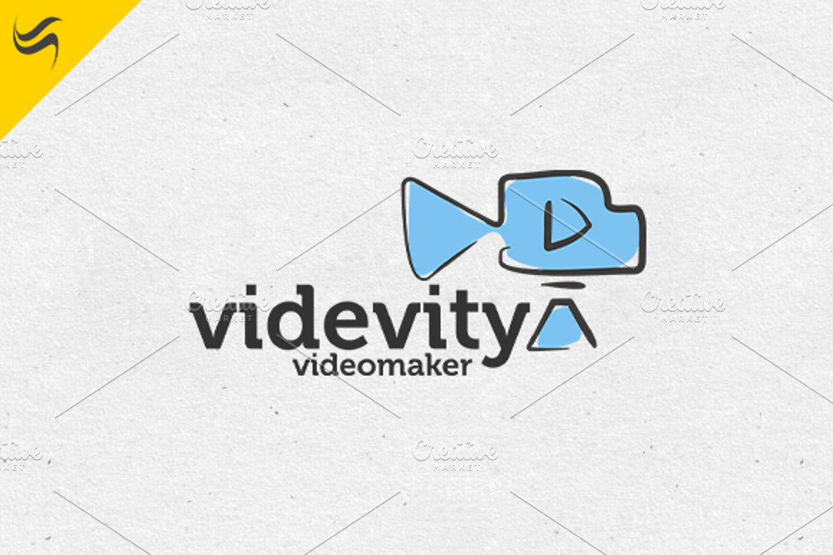 Videvity Logo Template, a Branding & Logo Template by sah.bro (Photo 1 of 4)