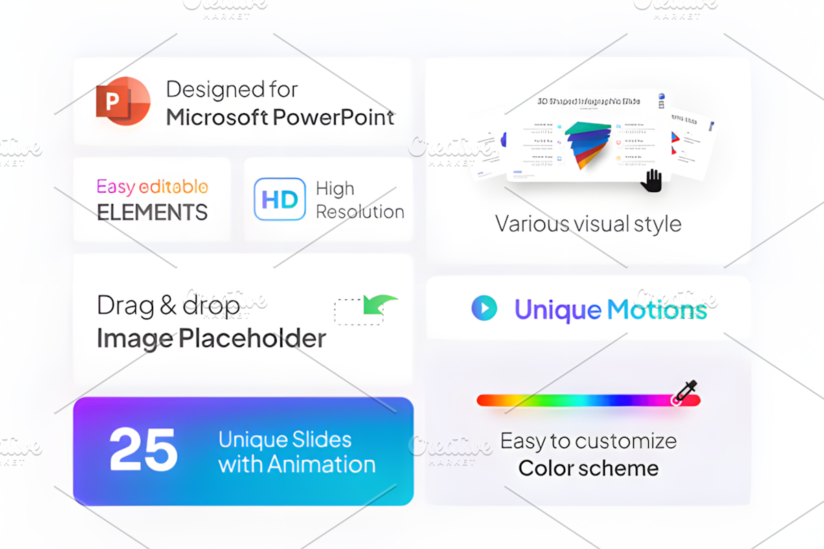 3D Shape Infographic PowerPoint, a Presentation Template by Ink Gallery (Photo 2 of 3)