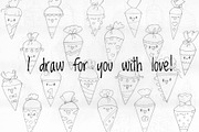 Cute Kawaii School Cones Characters, an Education Illustration by Palau (Thumbnail 9 of 12)