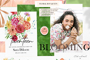 Flower head woman & Spring Floral, an Illustration by AnnaTkachi (Thumbnail 3 of 11)