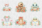 Whimsical Hello Summer Clipart, an Illustration by GatewayDesign (Thumbnail 3 of 6)