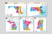 All maps of the United States, an Education Illustration by brichuas (Thumbnail 2 of 12)