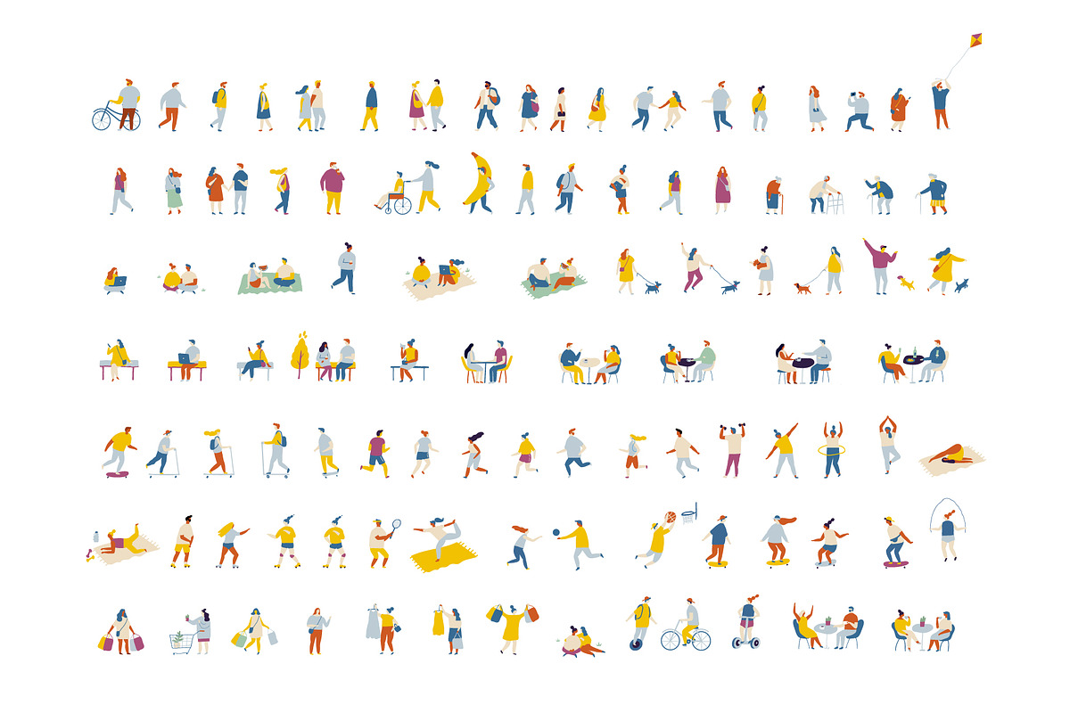 400+ Set of flat vector people, a Person Illustration by Vector_Art (Photo 3 of 24)