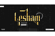 Lesham - Modern Display Font, a Font by Saxofont (Thumbnail 1 of 10)
