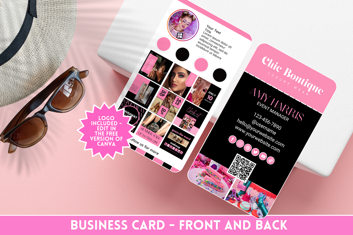 Business Card Template for Business, a Business Card Template by SunshineStudioBoutique (Photo 1 of 9)