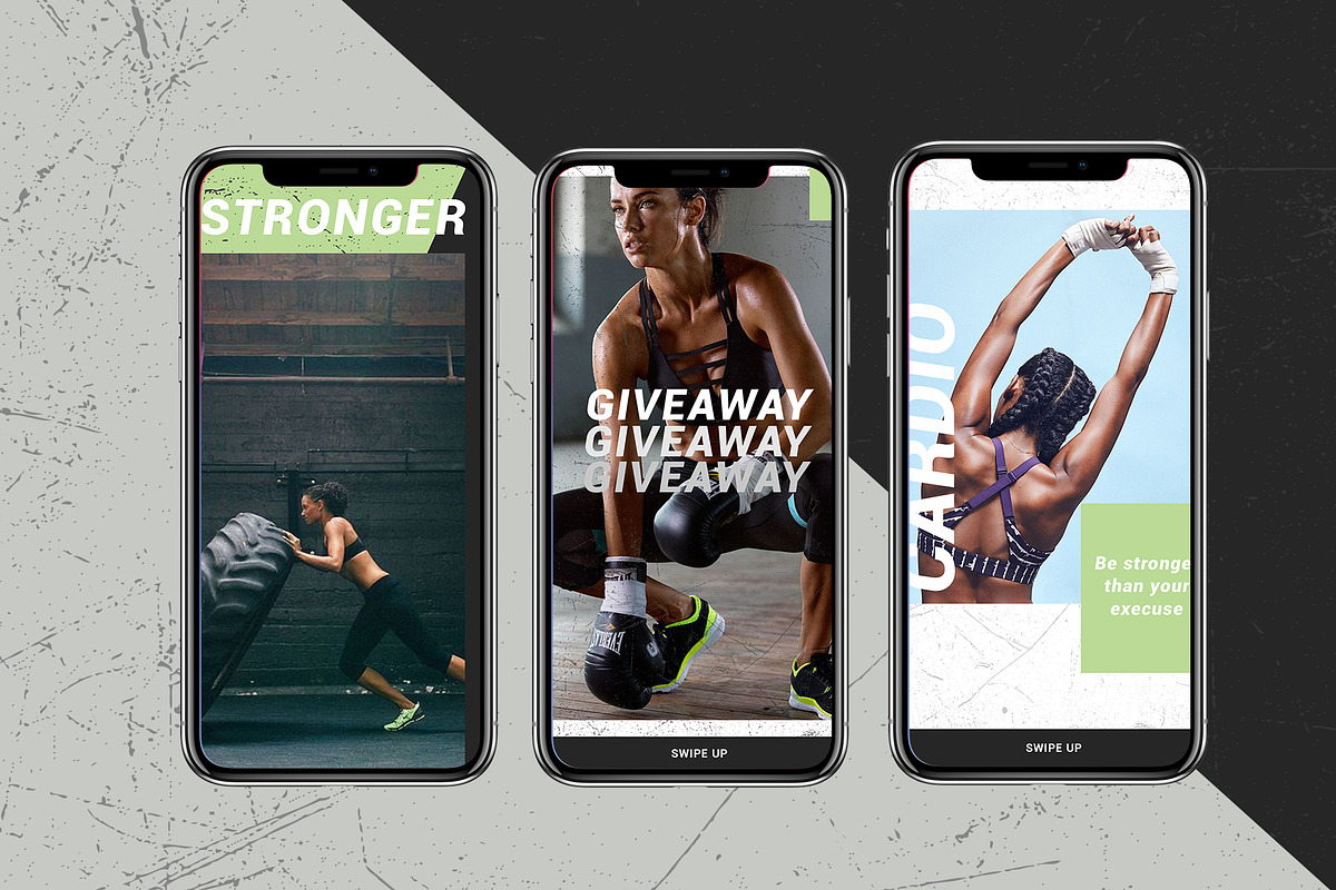 FITNESS & GYM - instagram template, a Social Media Template by Digital Breath templates (Photo 5 of 6)