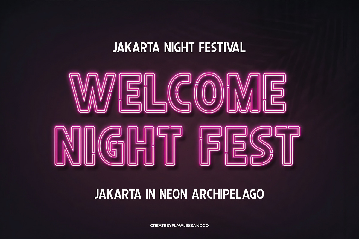 Neonism – Futuristic Neon Typeface, a Font by Flawless And Co (Photo 3 of 10)