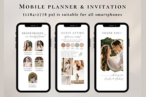 Wedding Mood Board Mobile Template