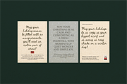 Cozy Greetings / Christmas Postcards, a Seasonal Illustration by By Arkadë (Thumbnail 5 of 6)