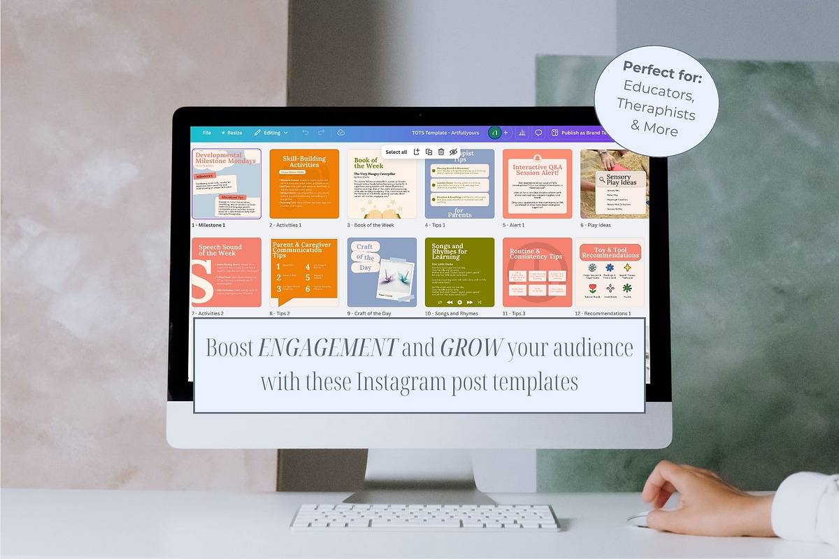 Tots Early Education Social Template, a Social Media Template by Artfullyours (Photo 2 of 11)
