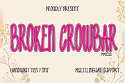 Broken Crowbar Handwritten Font, a Handwritten Font by Hello Good Studio (Thumbnail 1 of 12)