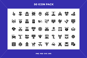 Robotics icons, an Outline Icon by Wencory