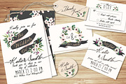 Wedding invitation suite Templates, an Invitation Template by Graphic Box (Thumbnail 2 of 5)