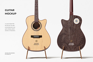 Guitar Mockup, a Product Mockup by zpackcreative