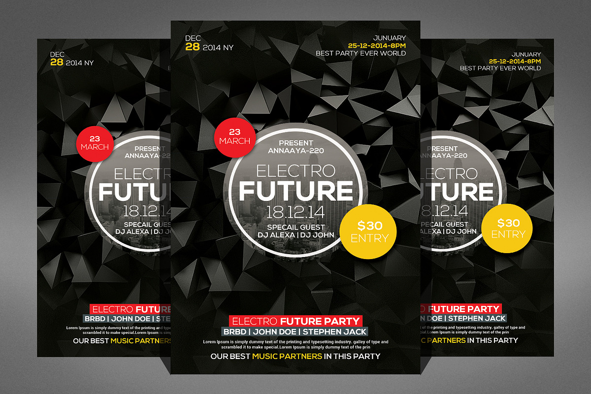 100 Party Flyer Bundle, a Flyer Template by Graphic Templates (Photo 18 of 101)