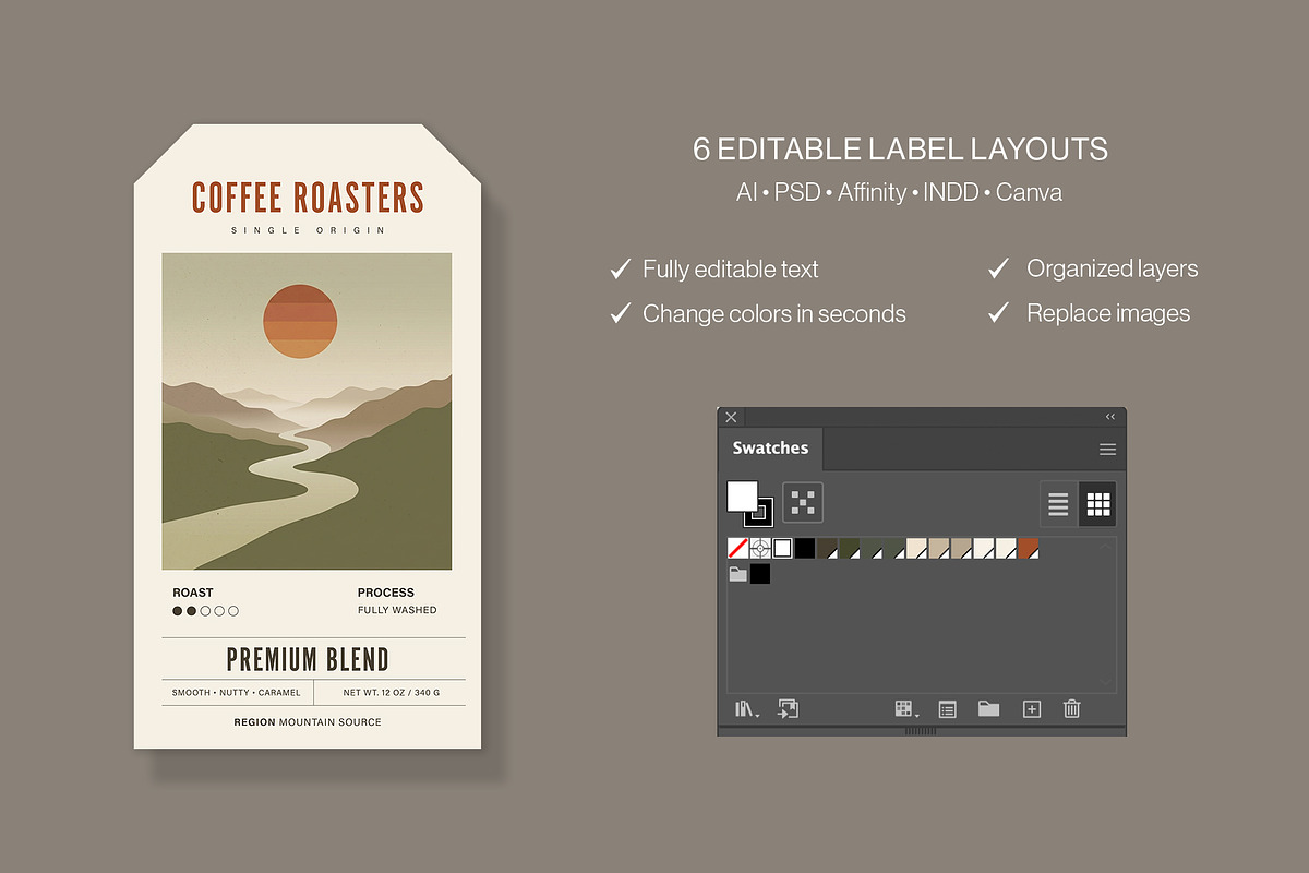 Label Template Set, a Stationery Template by BrandPacks (Photo 13 of 14)