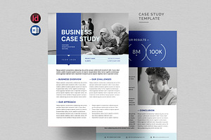 Minimal Case Study Flyer | Word
