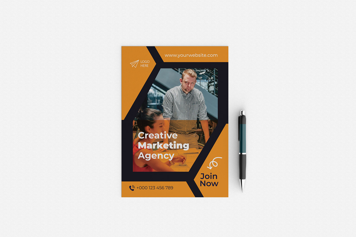 Flyer Design Print Template, a Flyer Template by Tahnix Creative (Photo 2 of 4)