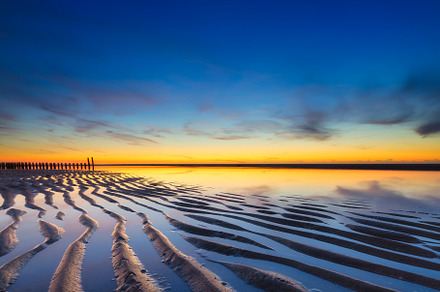 A seascape during sunset, a Nature Photo by Landscape and travel