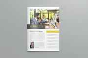 InDesign Business Newsletter, a Brochure Template by HR Studio (Thumbnail 1 of 5)