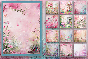 Soft Pink Fairy Woods Backgrounds