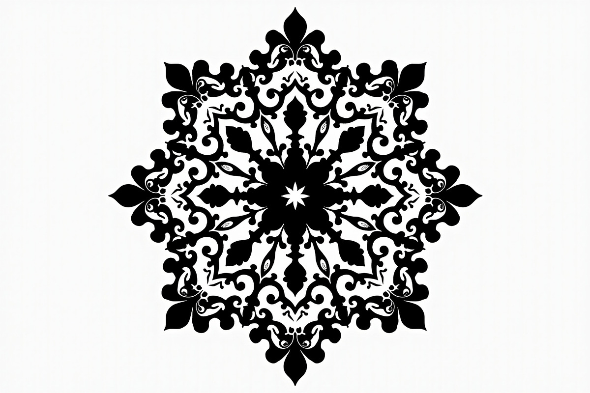Decorative Mandala Vector Set, an Illustration by hafijul (Photo 3 of 9)