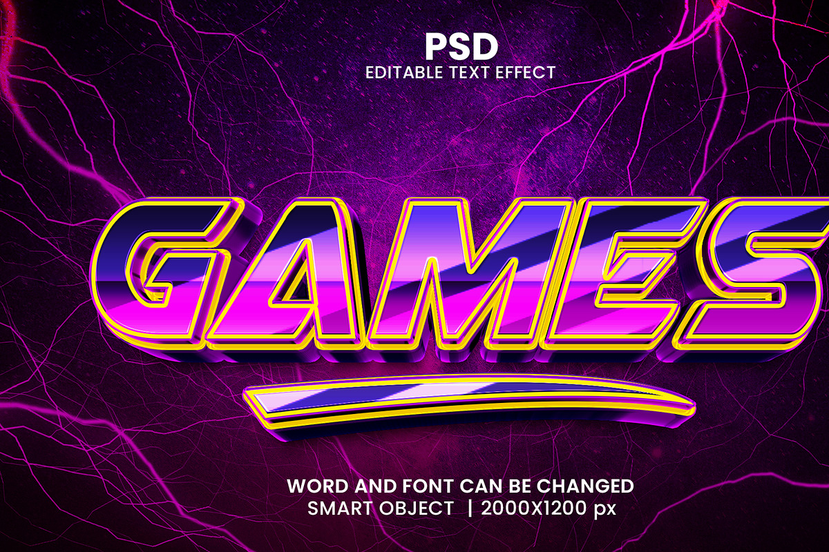 Gamer 3d Text Effect font, a Layer Style Add-On by bdrobin