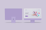 iMac Desktop Mockup Bundles, a Mac Mockup by Graphic Aesthetic (Thumbnail 17 of 22)