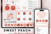 Sweet Peach iPad and iPhone Theme, a Wallpaper Graphic by BeeRubby (Thumbnail 3 of 8)