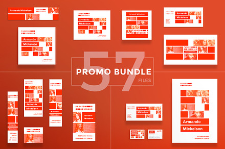 Promo Bundle | Fashion Designer, a Poster Template by Amber Graphics