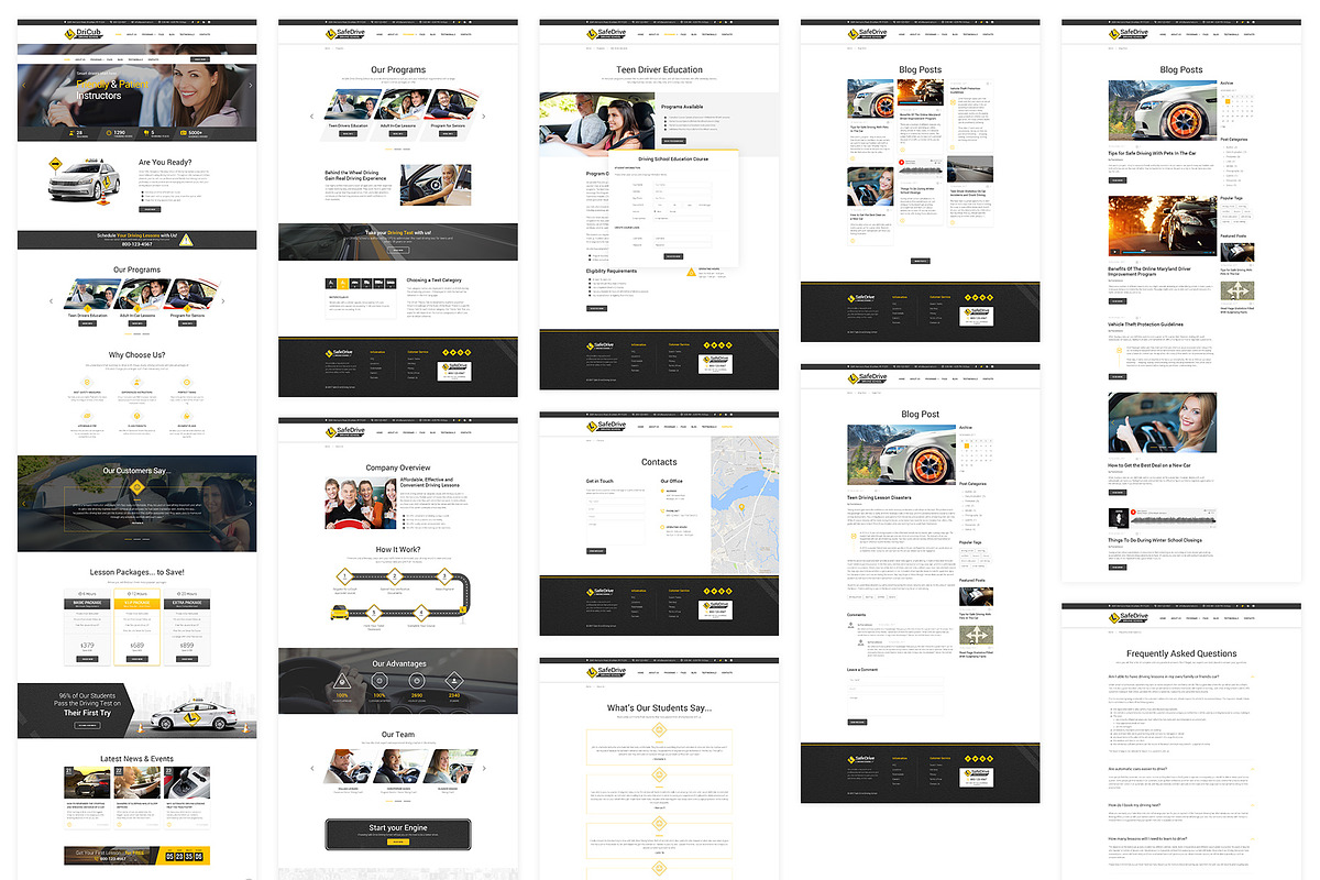 Driving School HTML Template, a HTML Template by TonyTemplates (Photo 5 of 5)
