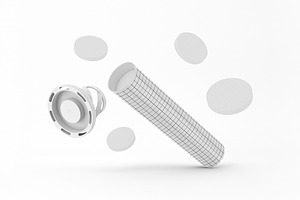 Vitamin Tube Mockup, a Packaging Mockup by Qaleb Studio