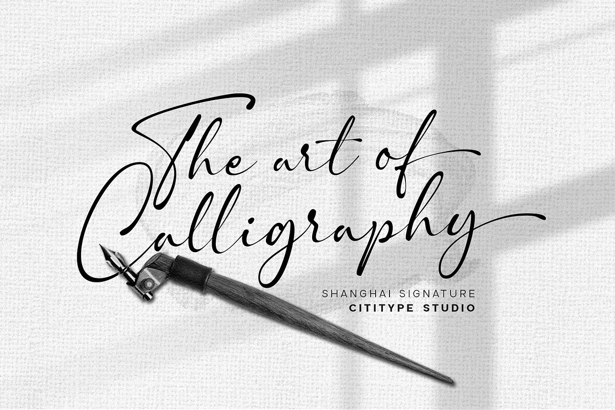 Shanghai Signature, a Script Font by Cititype (Photo 2 of 12)